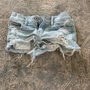 Abercrombie jean shorts size 12